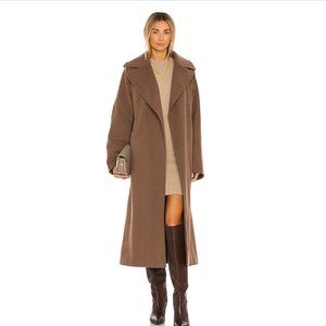 NEW Revolve EAVES The Jacintha Coat Brown WNTR7